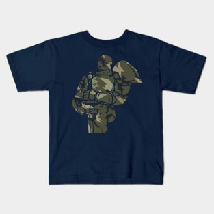 Knight Paladin (Camo): A Fantasy Design Kids T-Shirt